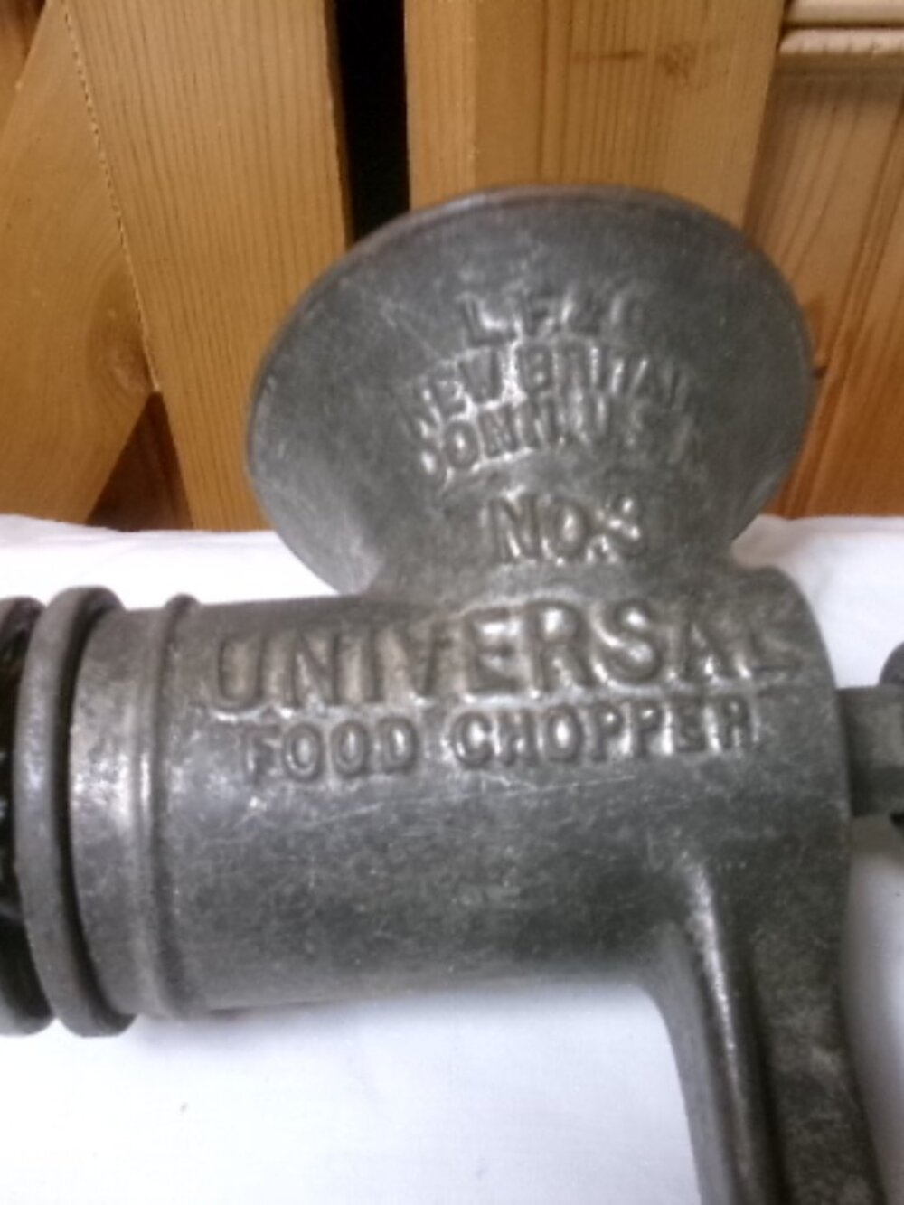 antique Universal food chopper grind meat make sausage grind fruits veg